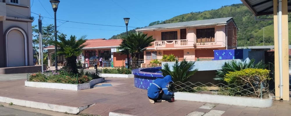 TRABAJOS DE MANTENIMIENTO DEL PARQUE CENTRAL DE CORDONCILLO